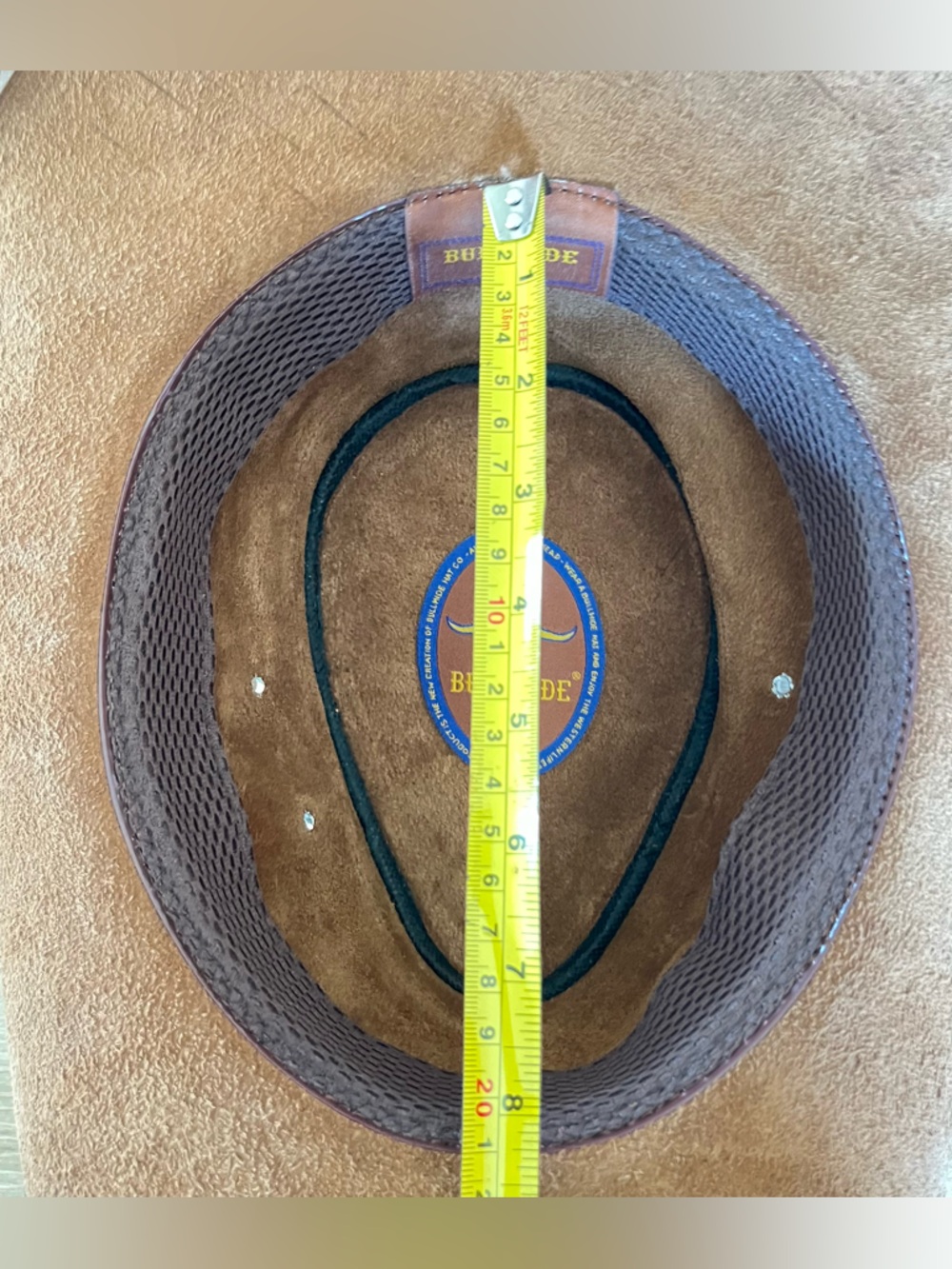 Bullhide Brown Leather Western Cowboy Hat - Picture 8 of 8